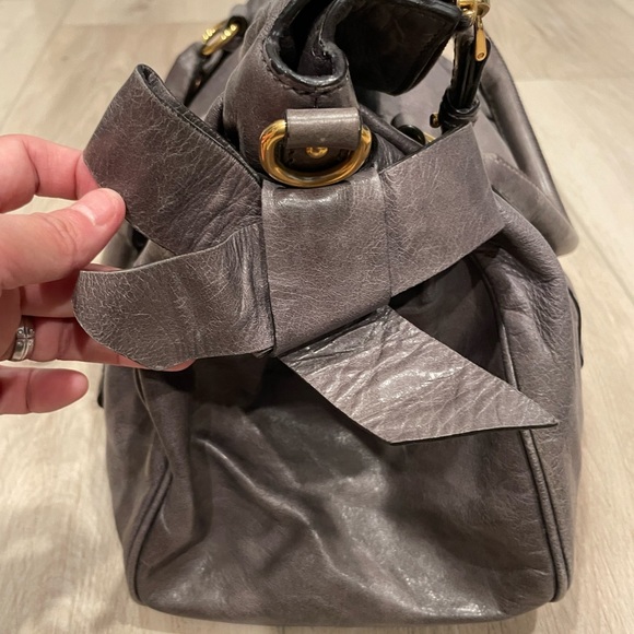 MuiMui vitello Taupe bag - Picture 3 of 7